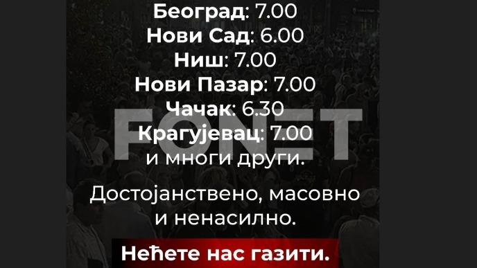 Akcija totalne blokade Srbije